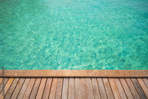 wooden terrace by the sea © Sunanta