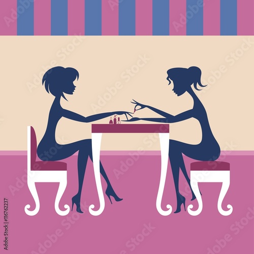 Manicure silhouettes