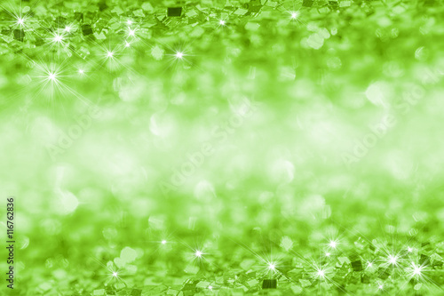 Abstract glitter green background © tainar