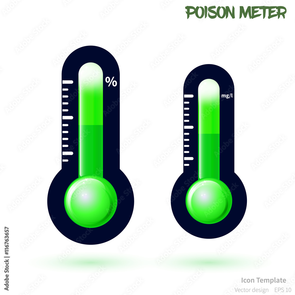 Vector poison meter icon template, poison Vector poison meter icon template, poison