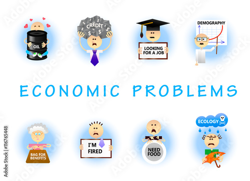 economic problems flat set