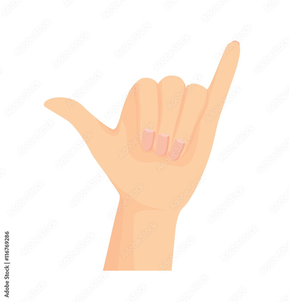 Vector of Open hands isolated on white background Vector of Open hands isolated on white background