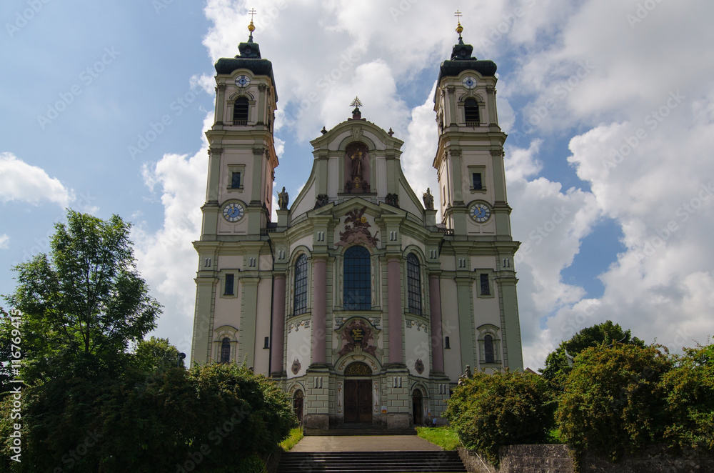 Nordfassade und Portal, Klosterkirche Ottobeuren