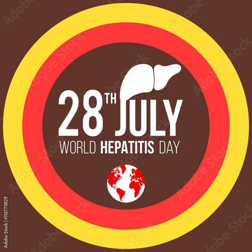 World hepatitis day illustration