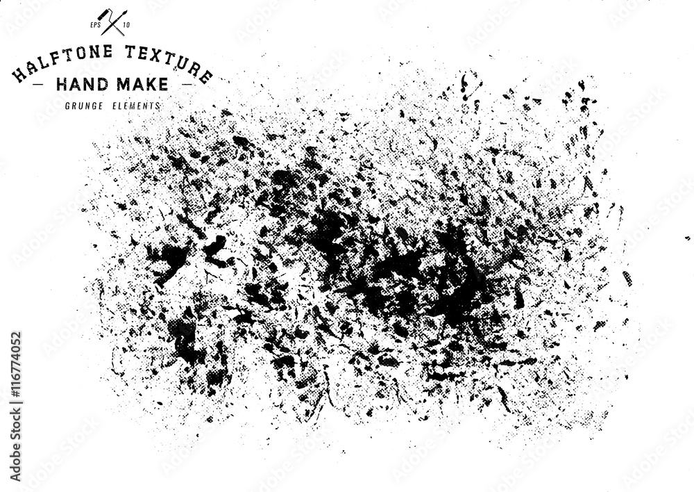 Obraz premium Grunge halftone background.Halftone dots vector texture