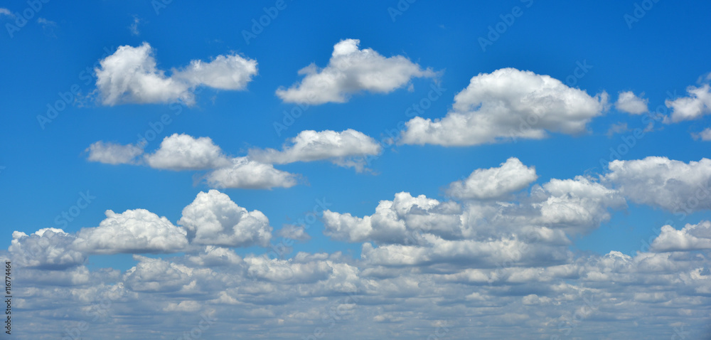 clouds in the blue sky