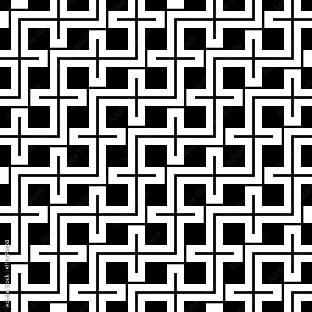 Abstract geometric black and white hipster fashion pillow pattern Abstract geometric black and white hipster fashion pillow pattern
