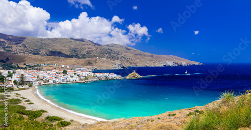 Fototapeta Naklejka Na Ścianę i Meble -  impressive landscapes and beautiful beaches of Greece - Andros island
