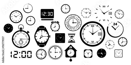 Clock and Watch Big Collection - Clock, Time, Stopwatch, Alarm Clock, Wristwatch