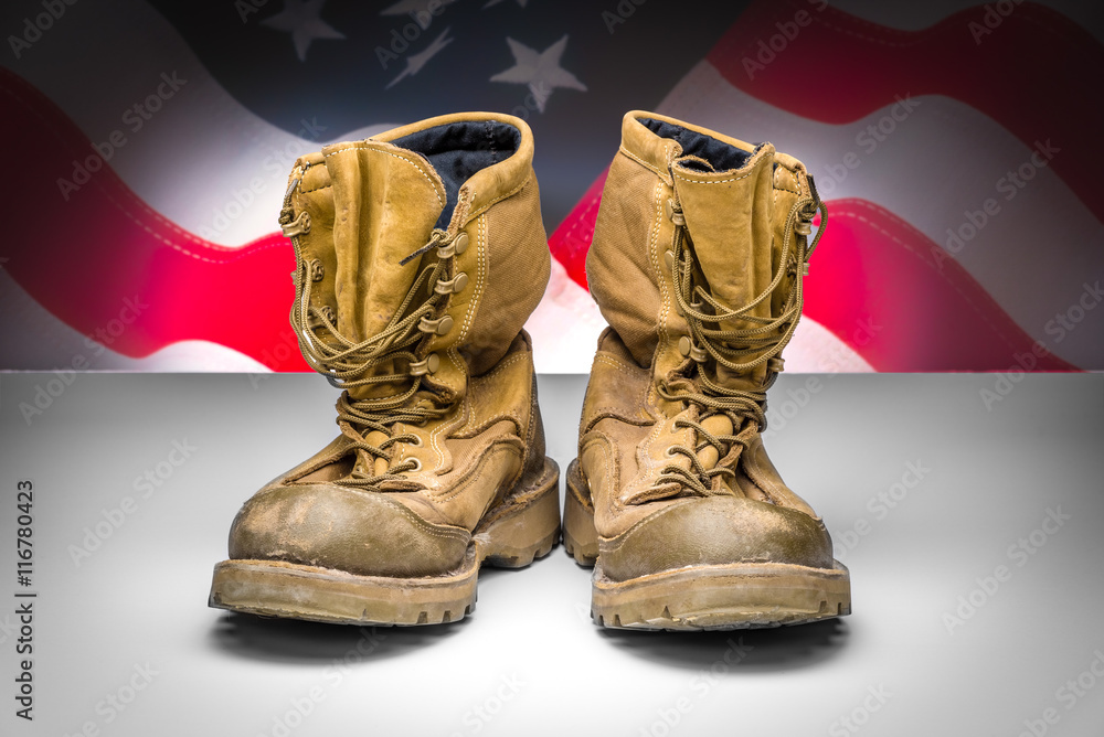 American flag background Stock Photo 