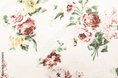 Vintage floral fabric