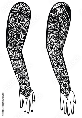 Maori style tattoo design