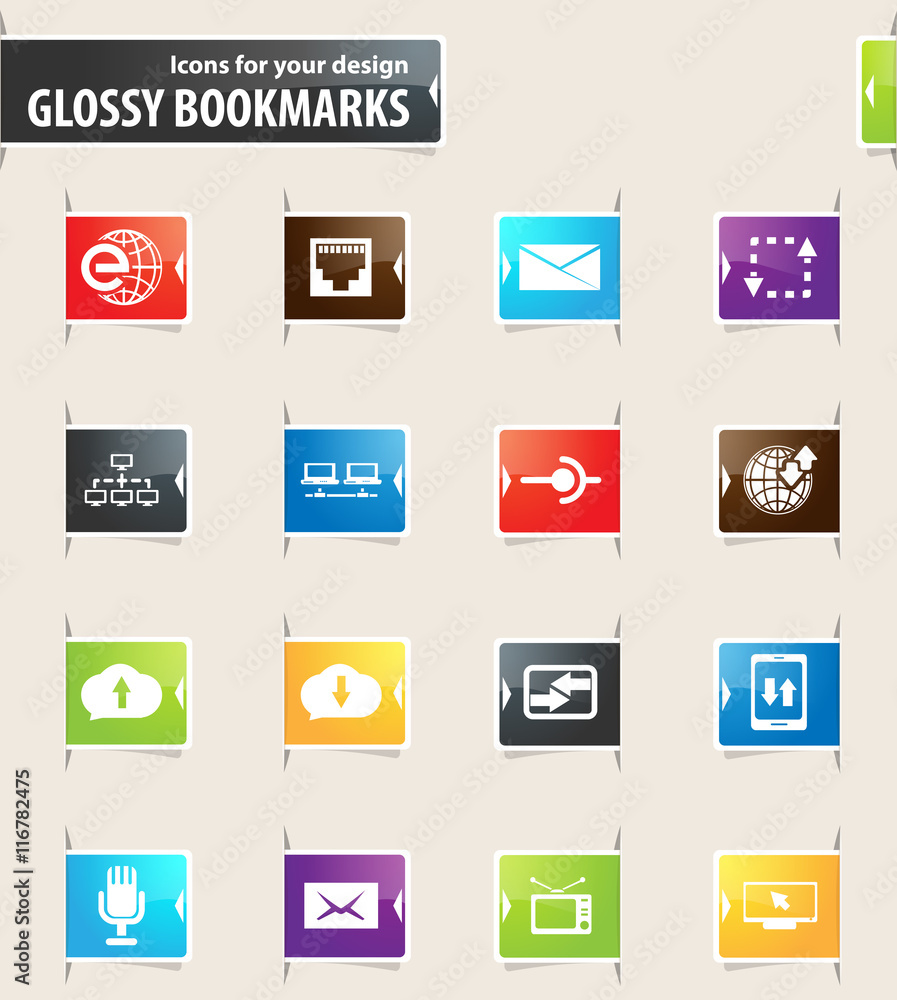 Communication Bookmark Icons