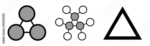 Cyclopropane cycloalkane molecule. 