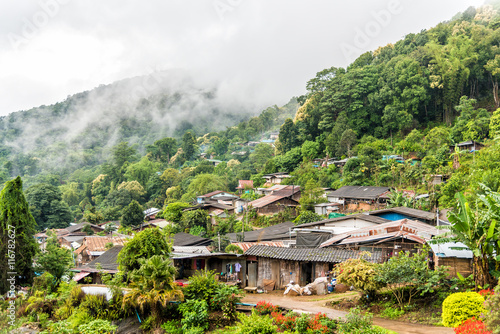 Hmong village in northern Thailand. © chanwitohm