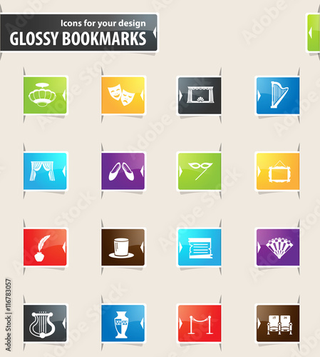 Theater Bookmark Icons