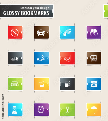 Travel Bookmark Icons