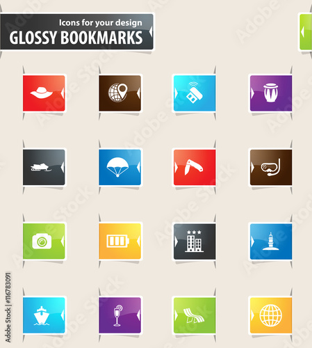 Travel Bookmark Icons