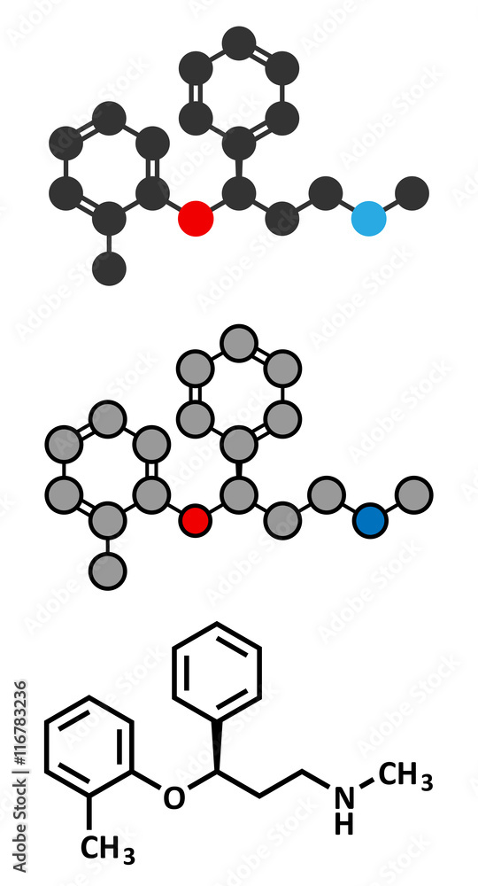 Atomoxetine attention-deficit hyperactivity disorder (ADHD) drug