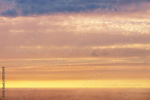 background of beautiful cloudscape on sea