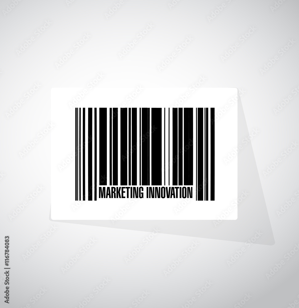 Marketing Innovation barcode sign concept Marketing Innovation barcode sign concept