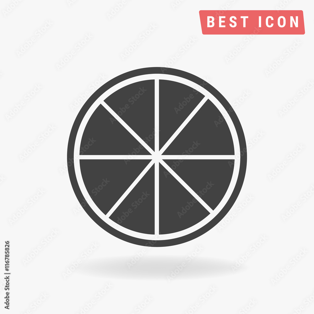 Orange icon eps10, Orange icon vector