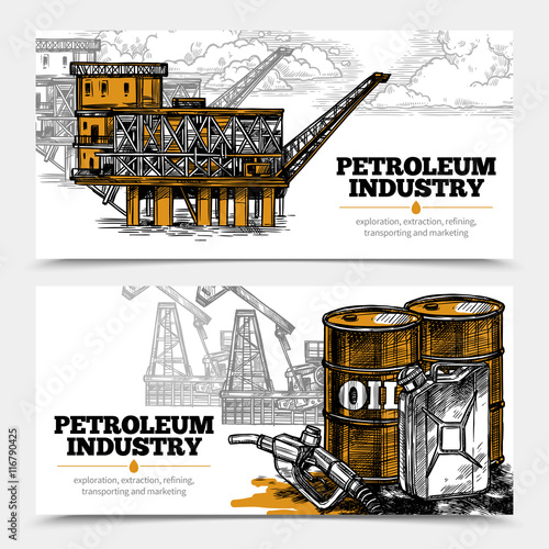 Petroleum Industry Horizontal Banners