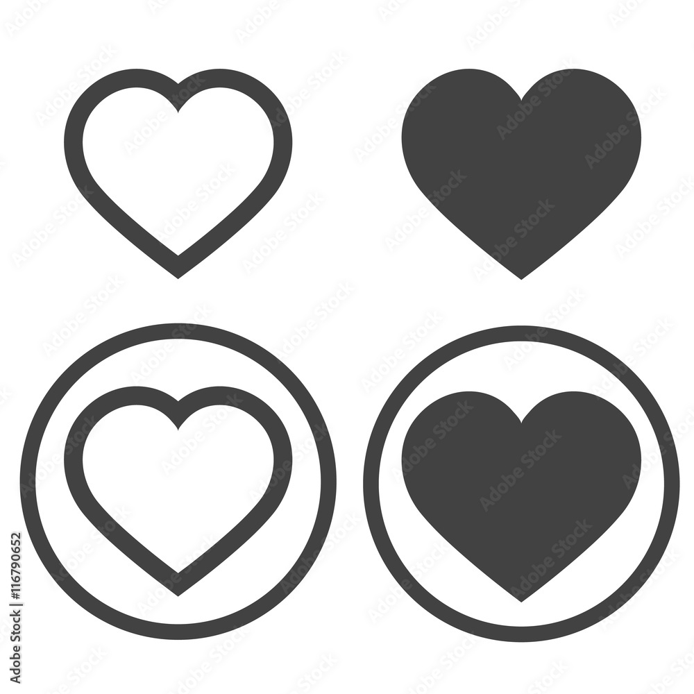 Heart icon vector Heart icon vector