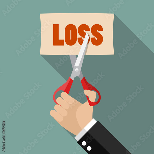 Businessman cut loss