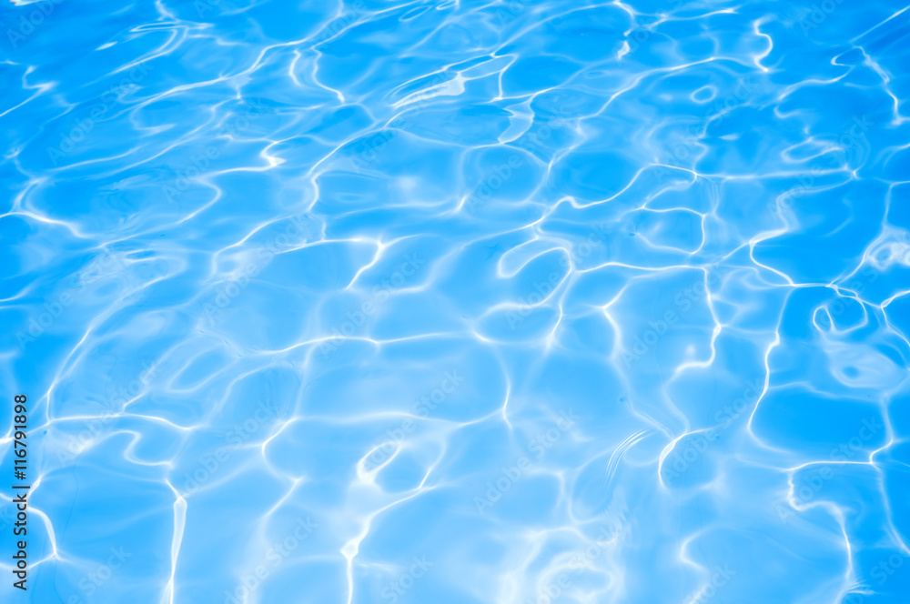 Blue Water surface in swimming pool