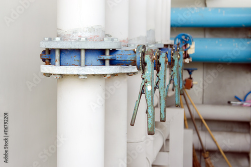 Series of butterfly valves on supply water piping