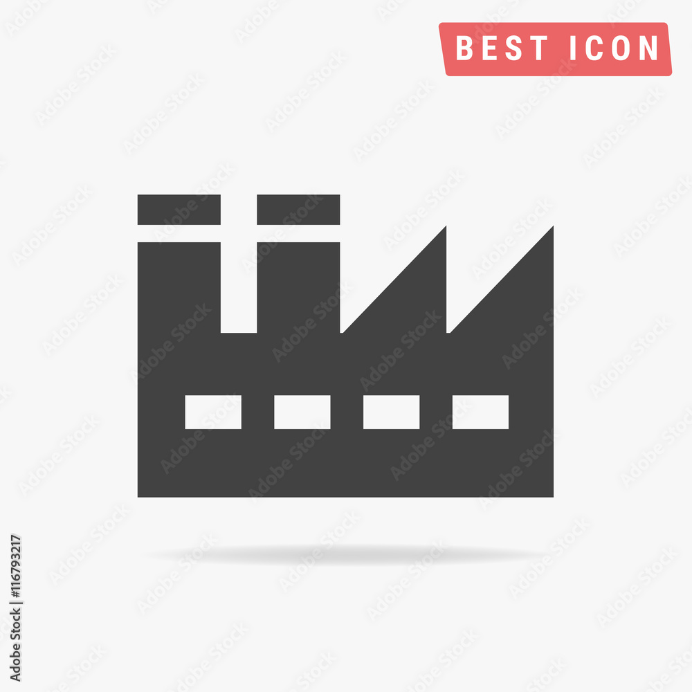 Obraz premium factory Icon Vector