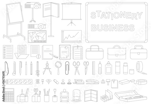 icons business stationery line