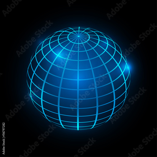 Abstract globe vector illustration