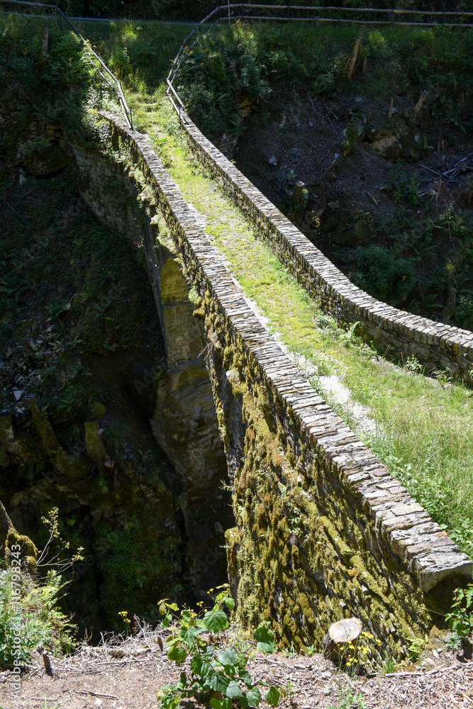Old roman bridge of Cane on Malvaglia valley Old roman bridge of Cane on Malvaglia valley