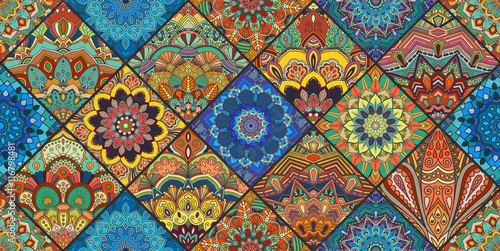 Colorful Square Boho Tiles