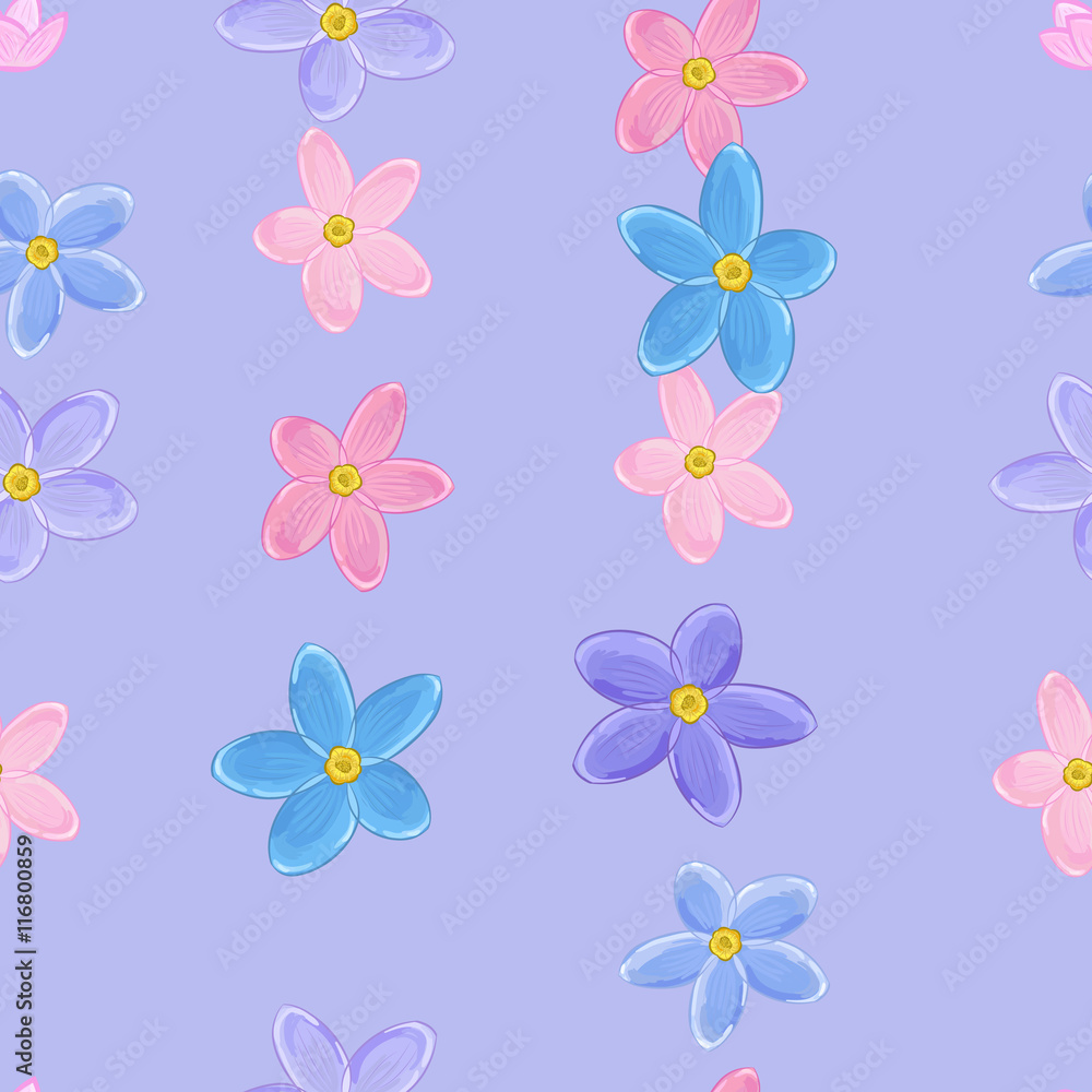 Seamless forget-me-not pattern Seamless forget-me-not pattern