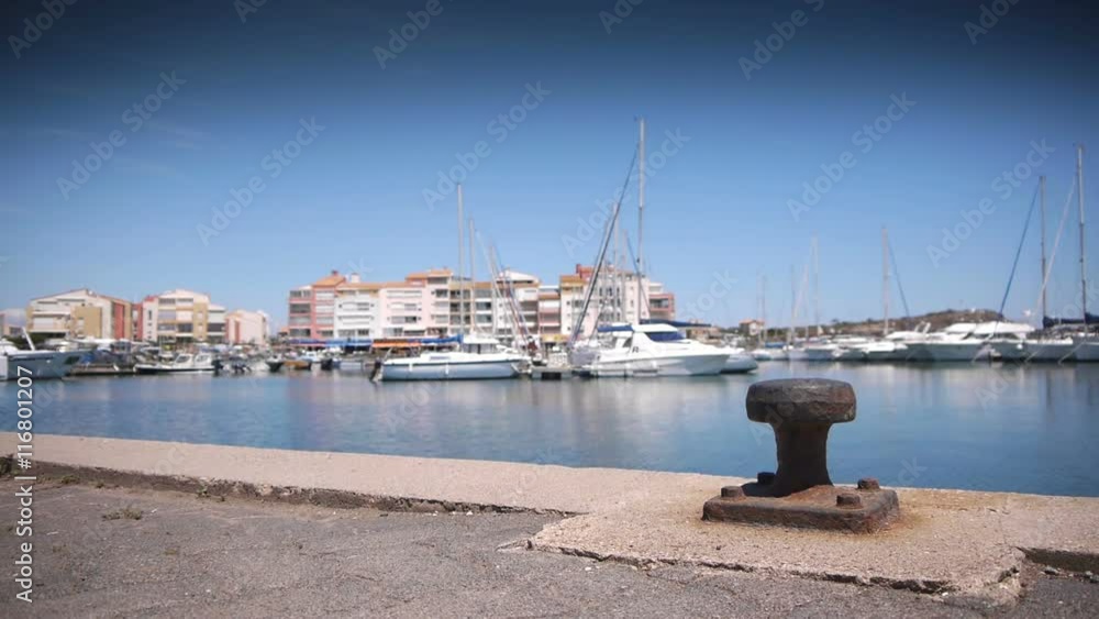 Luxury harbour at mediterranean sea, south France Luxury harbour at mediterranean sea, south France