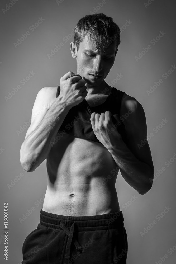 Fototapeta premium Model Tests For Handsome Man