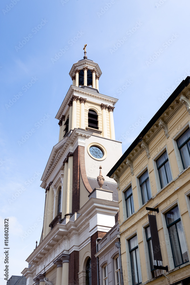Fototapeta premium Tower Saint Anthony Cathedral in Breda
