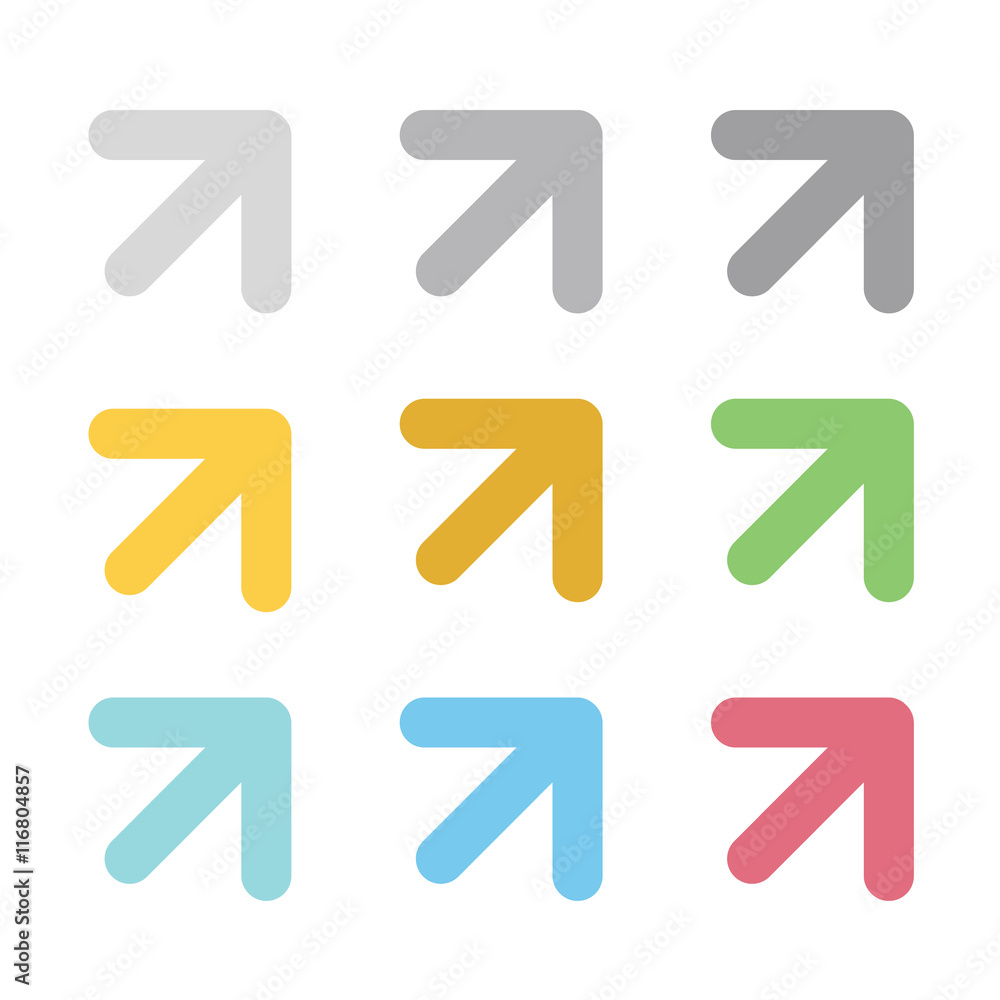 Arrow symbol. Arrow isolated. Arrow symbol. Arrow isolated.