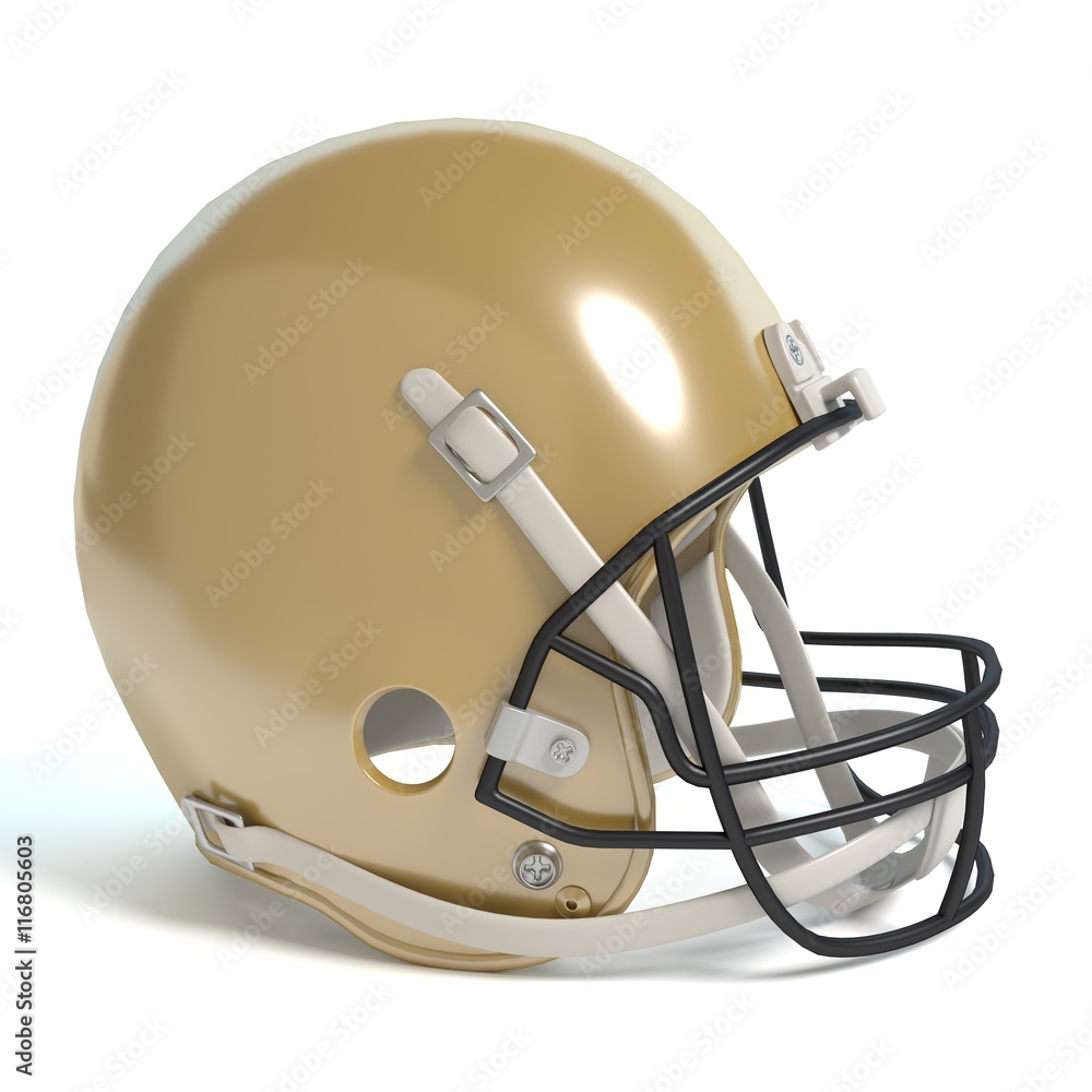 Fototapeta premium 3d illustration of a football helmet