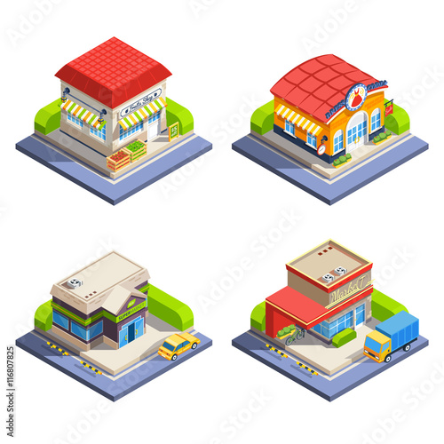 Shop Isometric Buildings Set photo