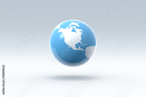 Earth World Globe, North America
