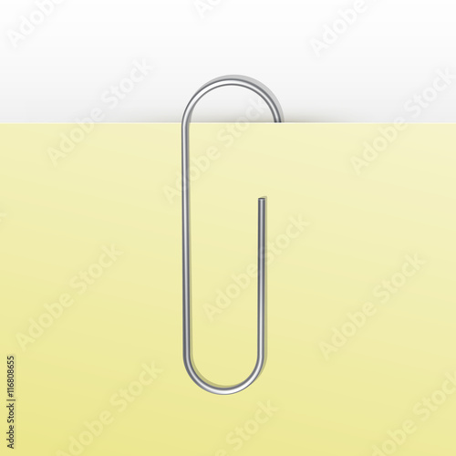 Vector Paper Clip Isolated on White Background