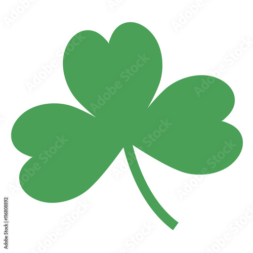 Green Shamrock leaves icon