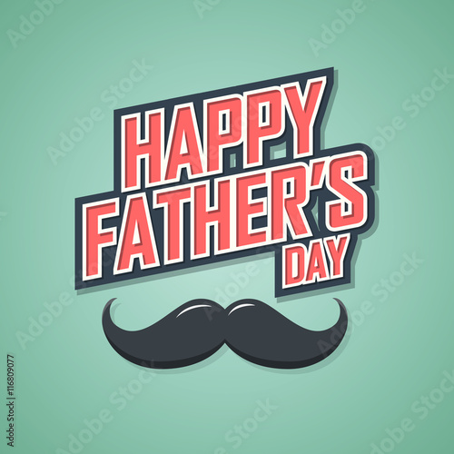 Happy fathers day. vector illustration