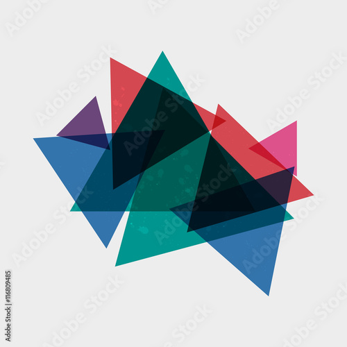 Abstract triangles background