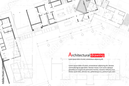 Architectural drawings, sections, plan, background. The architectural theme. Working drawings