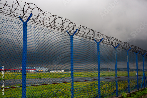 Barbed wire - restricted area